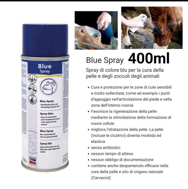 SPRAY PELLE, DISINFETTANTE, ZOCCOLI 400ML PER ANIMALI CANI GATTI CAVALLI MUCCHE
