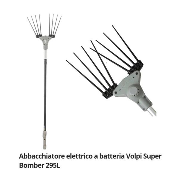 SCUOTITORE ABBACCHIATORE OLIVE VOLPI SUPERBOMBER 295L TELESCOPICO 2,10 MT 3MT