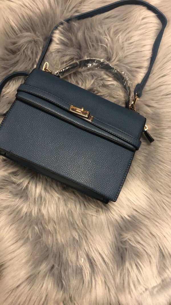 Blauw model birkin mini