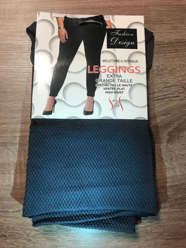 Fleece legging plus size antraciet
