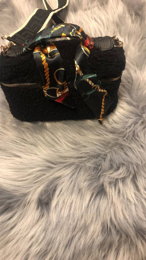 Kleine teddie tas zwart