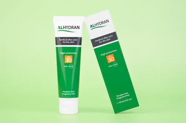 Alhydran spf 30; medische zonnebrand crème