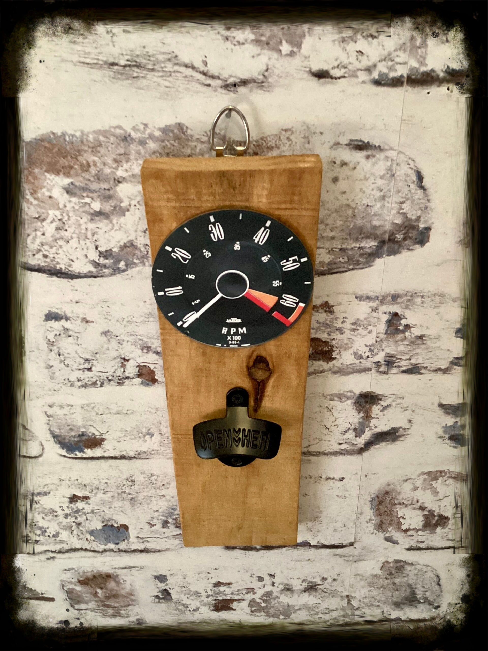 Rustic retro design wooden wall mounted bottle opener with speedo decor (2)