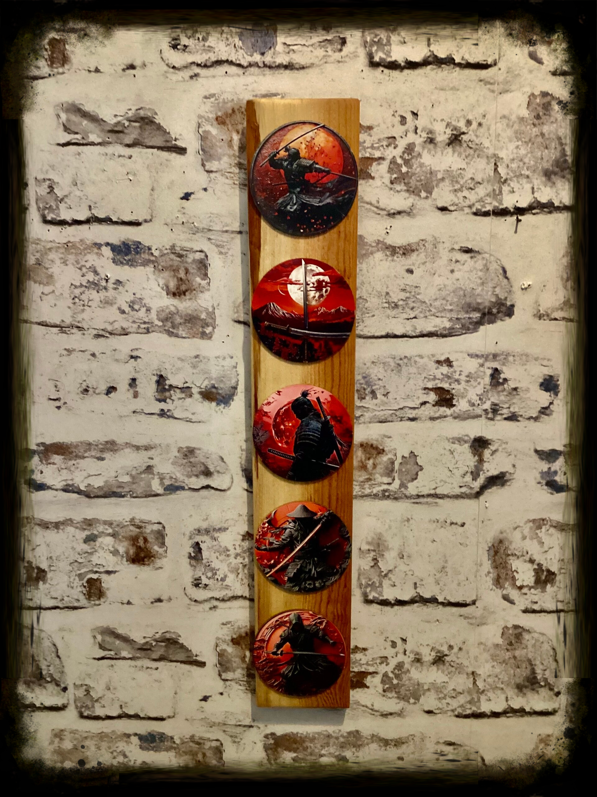 Rustic reclaimed wood decorative wall hanging