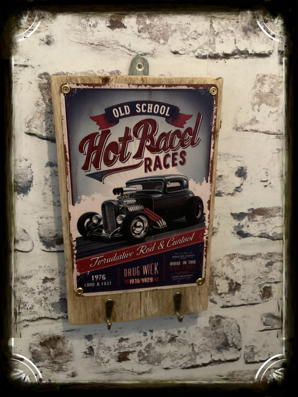 Hot Rod Races wall hanging