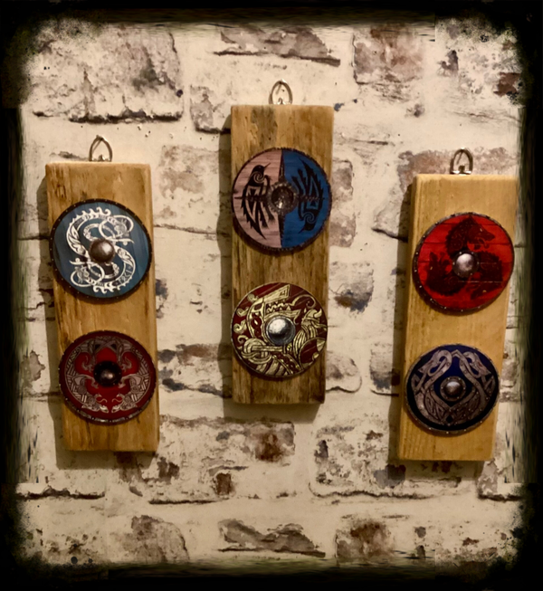 Rustic reclaimed wood decorative wall hanging