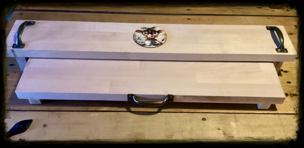 Rustic double table riser