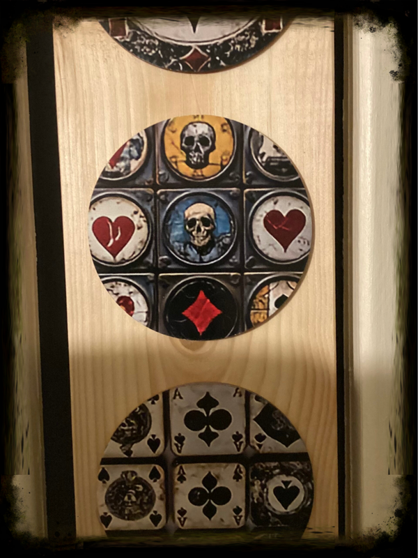 Rustic reclaimed wood decorative wall hanging