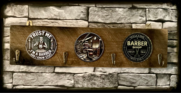 Reclaimed oak 4 hook coat hanger