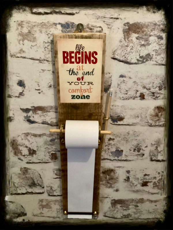 Wall mounted life begins wall note pad