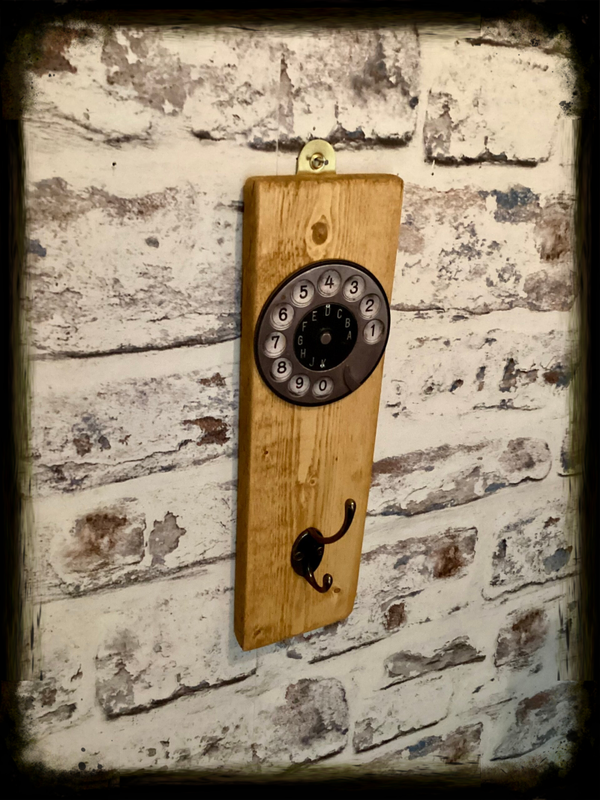 Rustic single hook hat / coat hanger