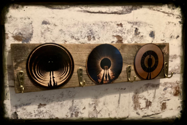 Reclaimed wood 4 hook coat hanger