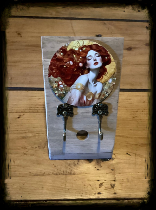 Reclaimed wood rustic mobile phone station