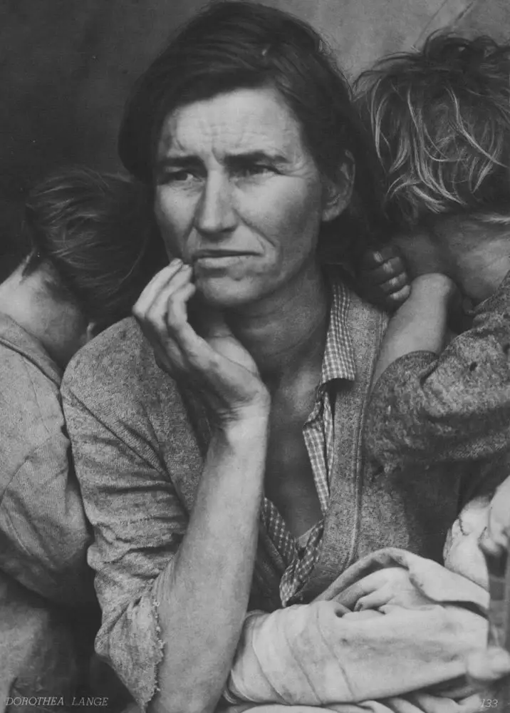 Migrant mother  par Dorothea Lange, 1936 