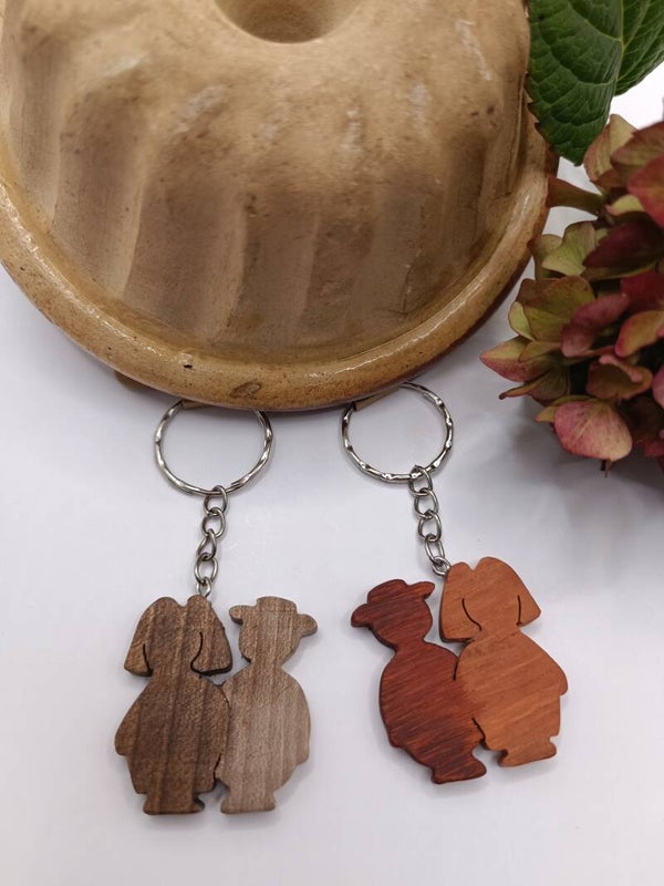 Porte-clés Couple alsacien