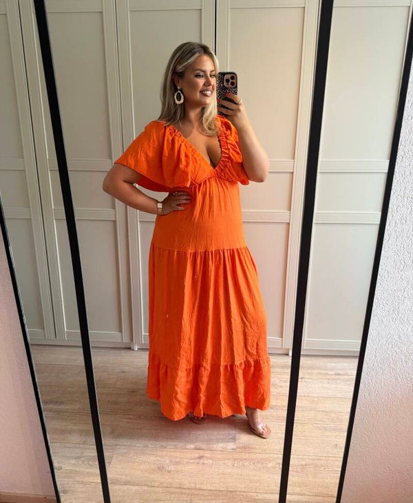 Sam jurk oranje