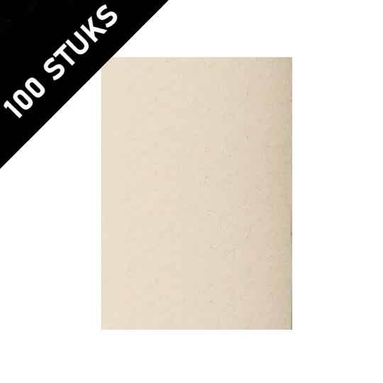 Blanco enkele A6 kaarten kraft beige eco vezel 295gr