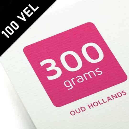 Blanco karton reliëf warm wit Oud Hollands 300gr A4