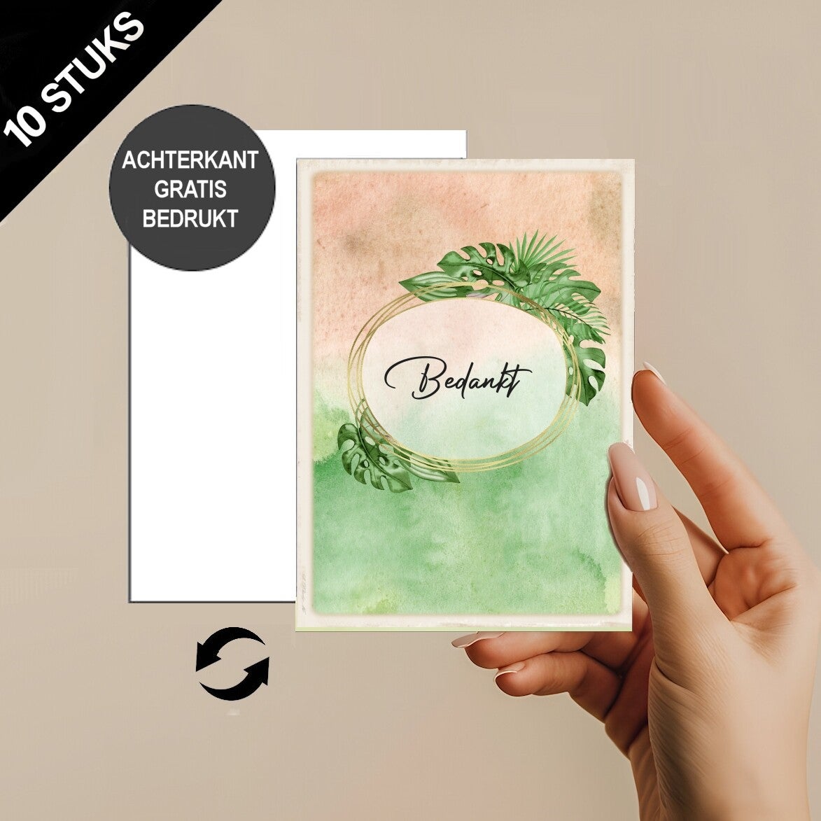 Botanische kaarten bedankt A6