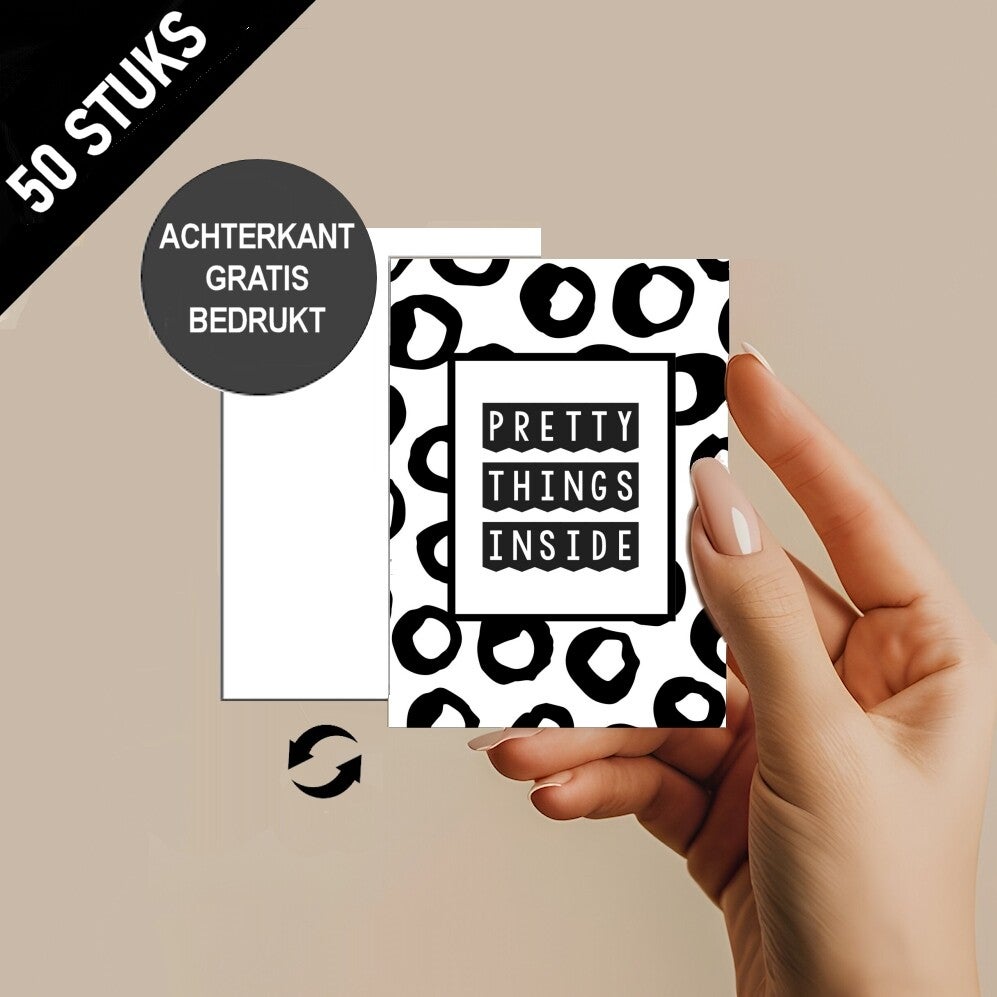 Kleine cadeau kaartjes enkel A7 - Pretty Things Inside