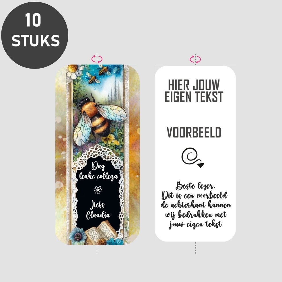 Boekenleggers afscheid ''dag leuke collega''