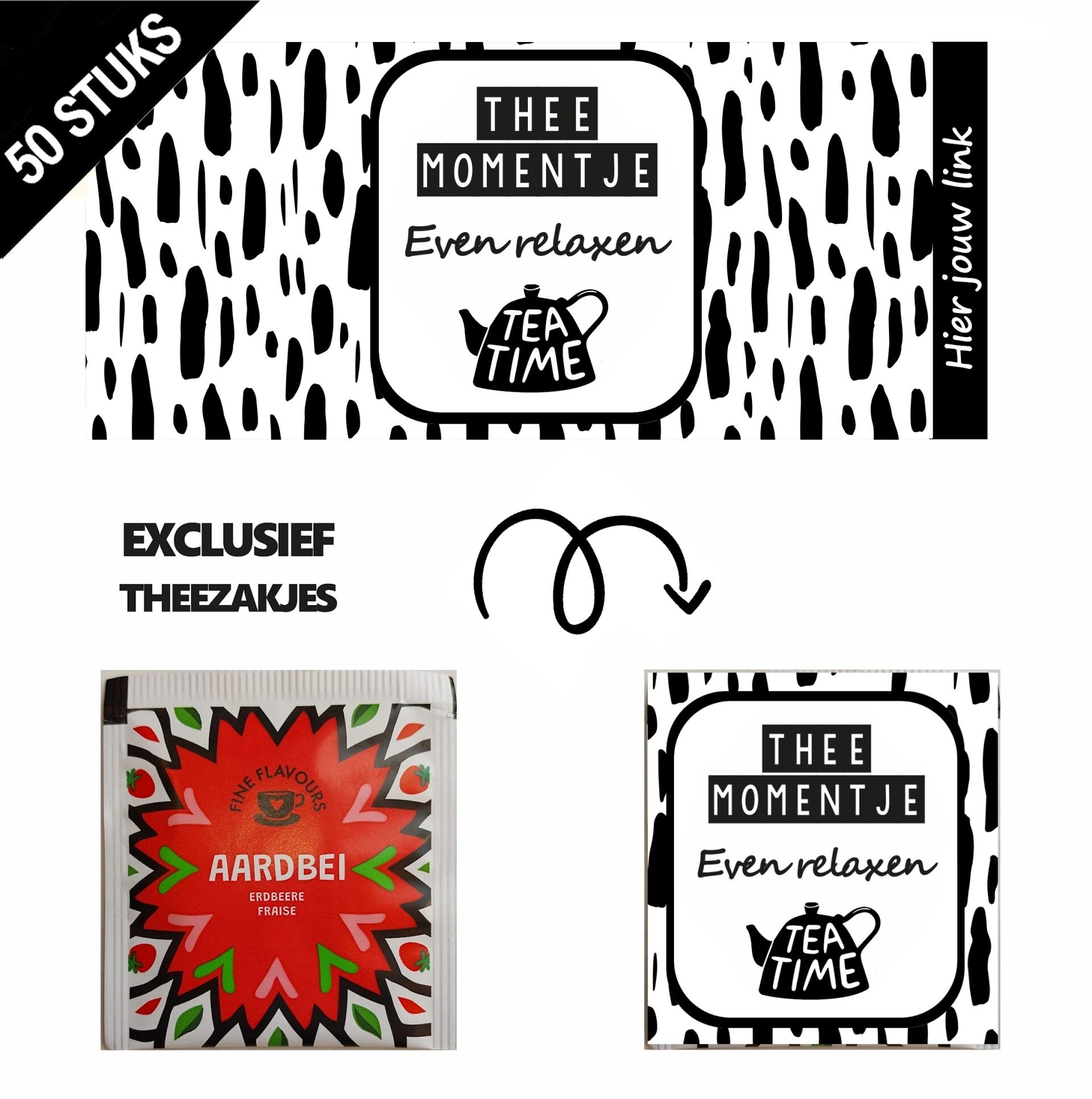 Persoonlijke theezakjes maken wikkels even relaxen