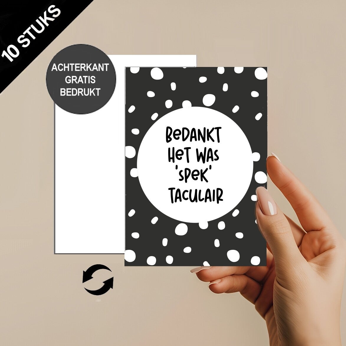 Kaarten voor spekjes het was ''spek''taculair A6