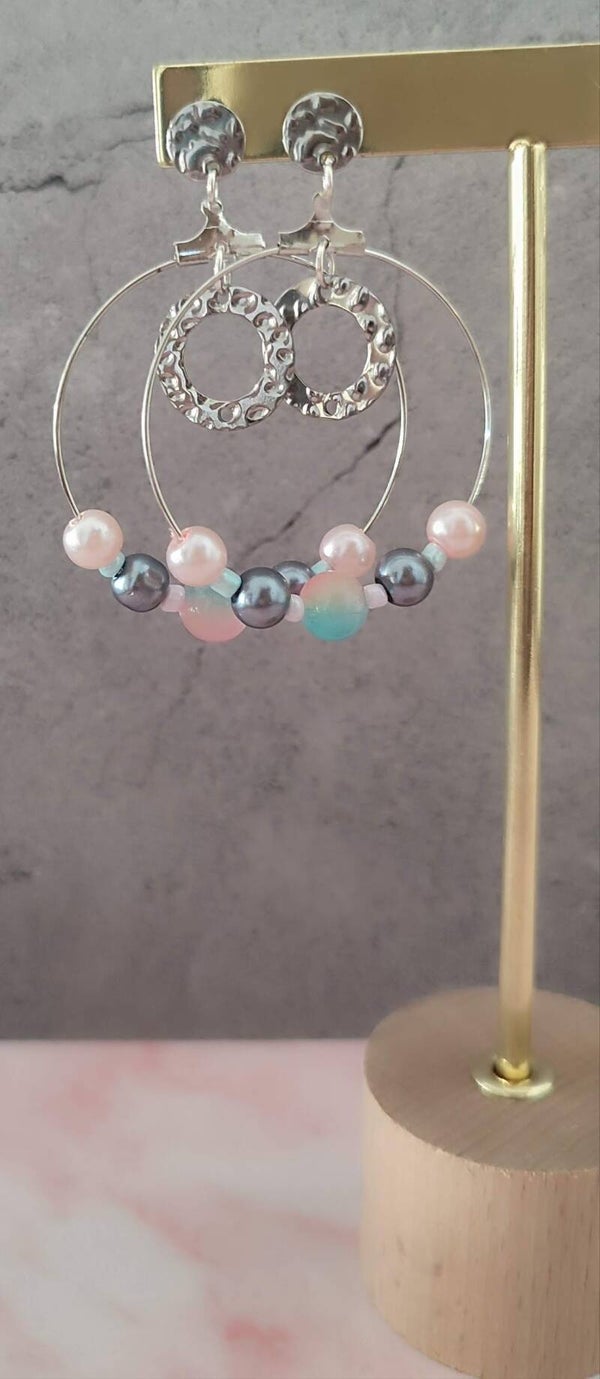 Boucles d'oreilles "Macaronia"
