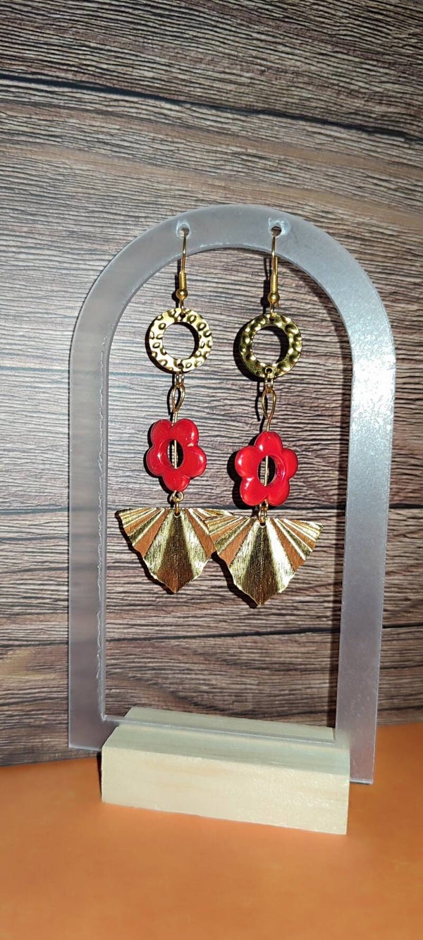 Boucles d'oreilles "Eventailla"
