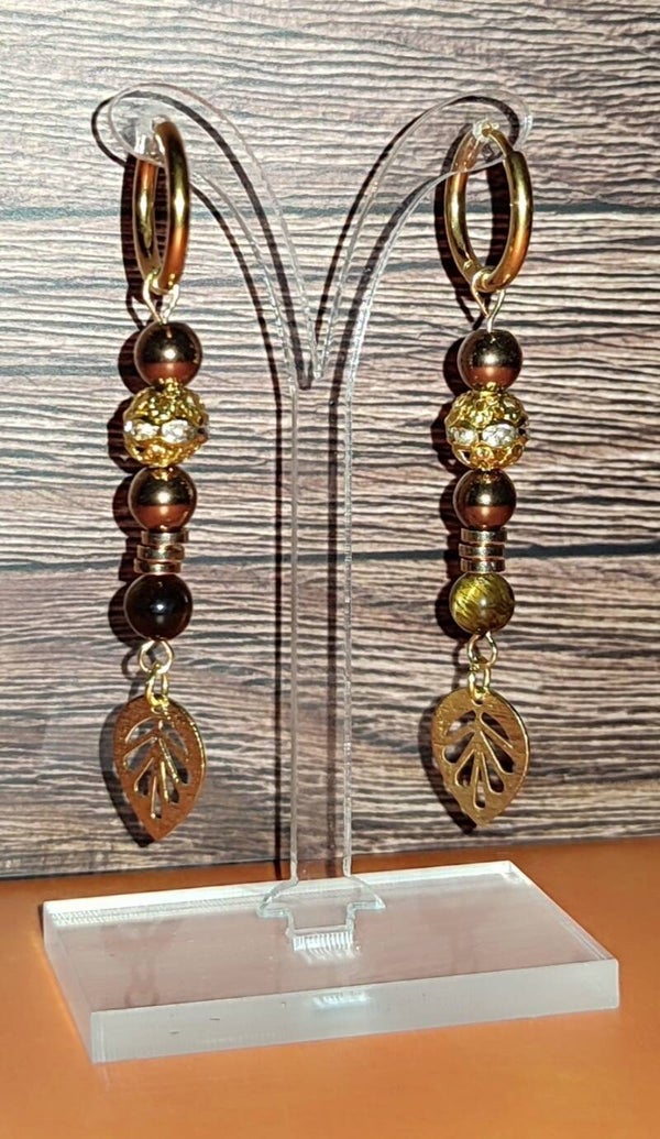 Boucles d'oreilles "Feuilla"