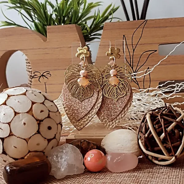 Boucles d'oreilles "Feuillantina"