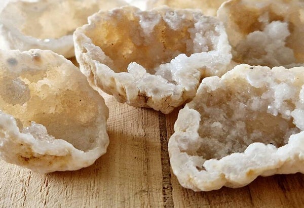 Bergkristal geode  Smal (halve)