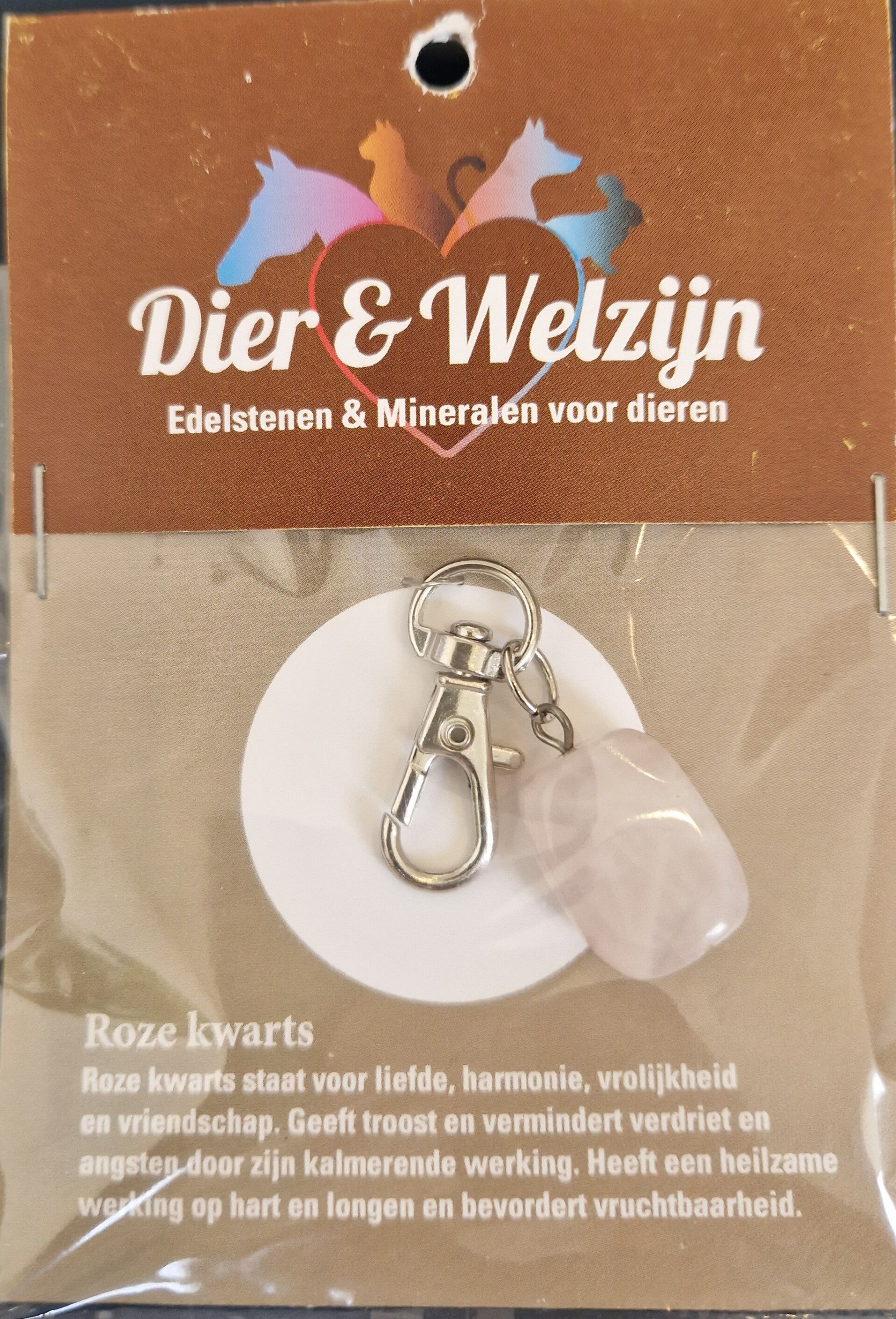 Dier & Welzijn Rozenkwarts Hanger