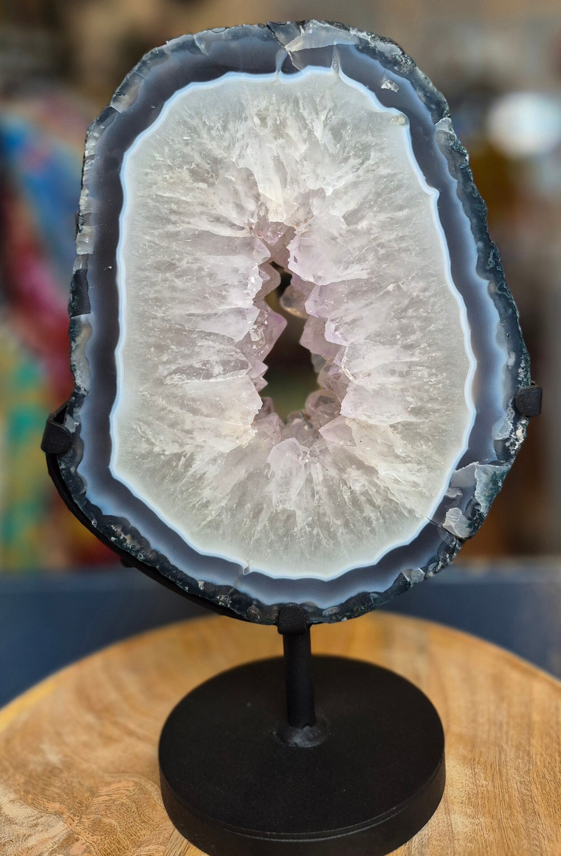 Amethist Geode Portaal op standaard