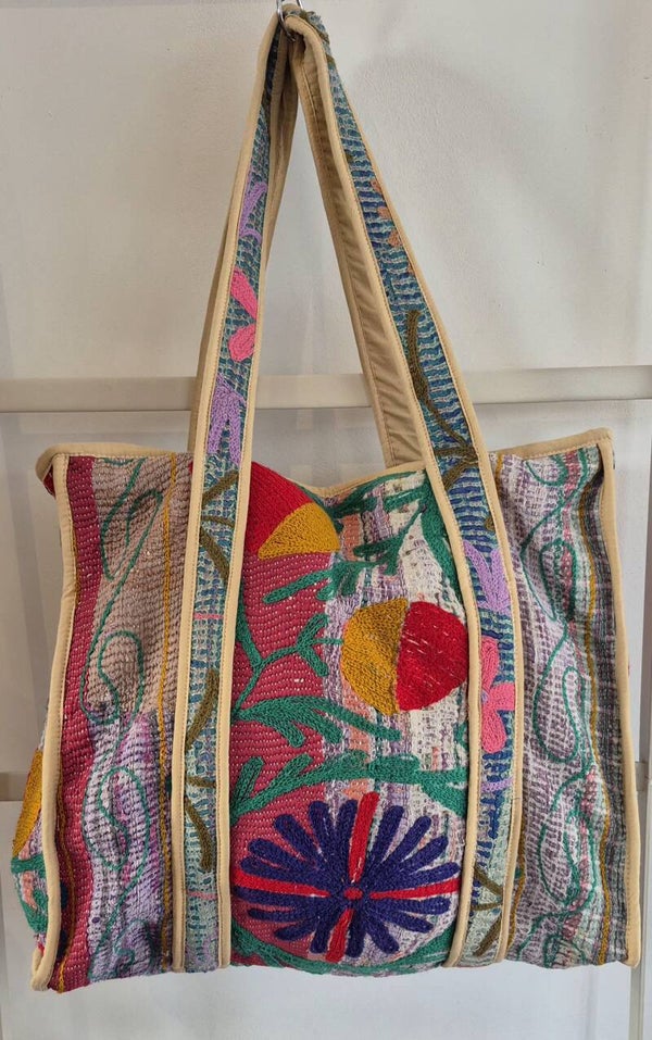 Kantha Suzani Boho Tote Bag Soho