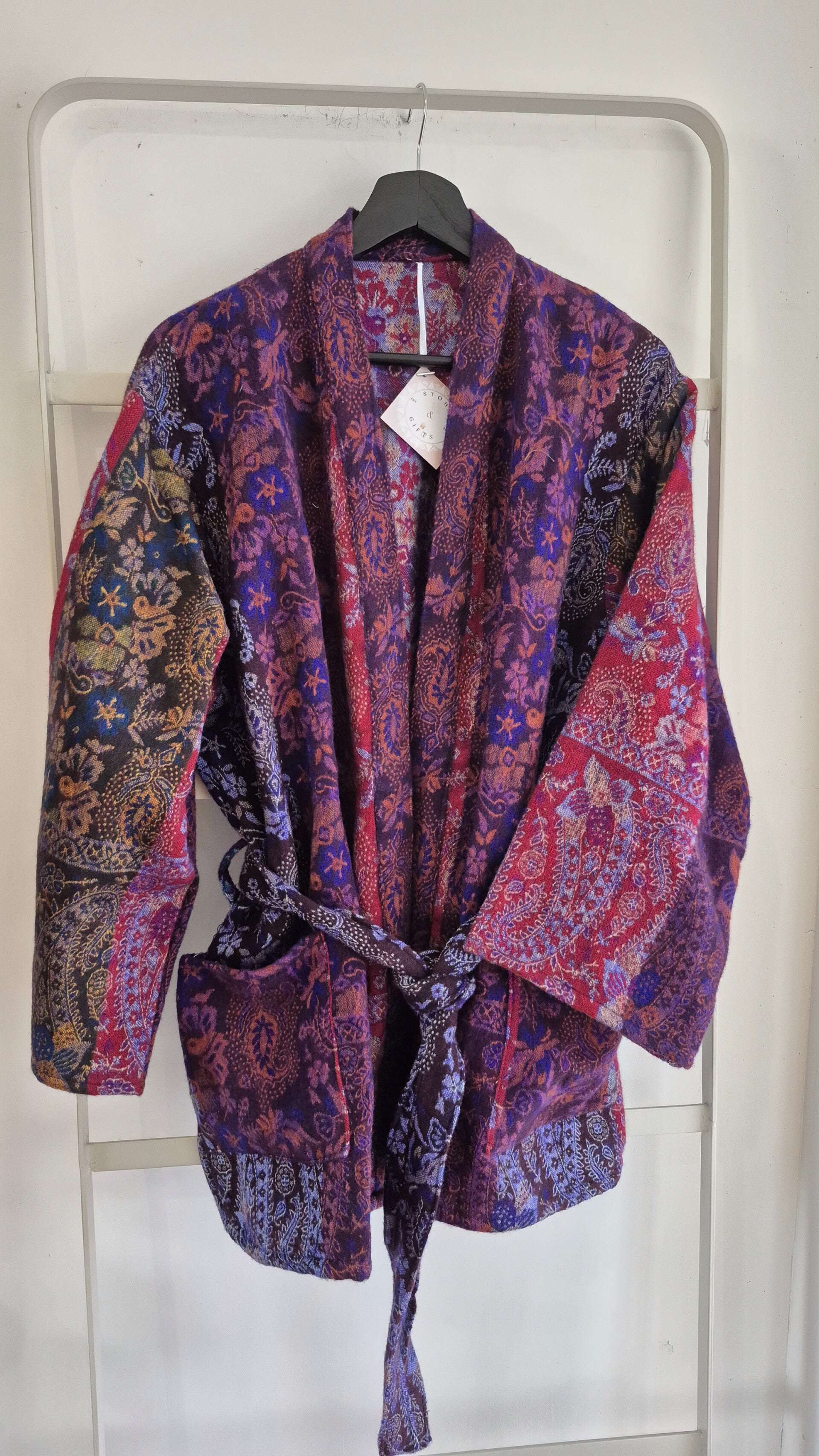 Kimono "Tibetan" Paars Rood