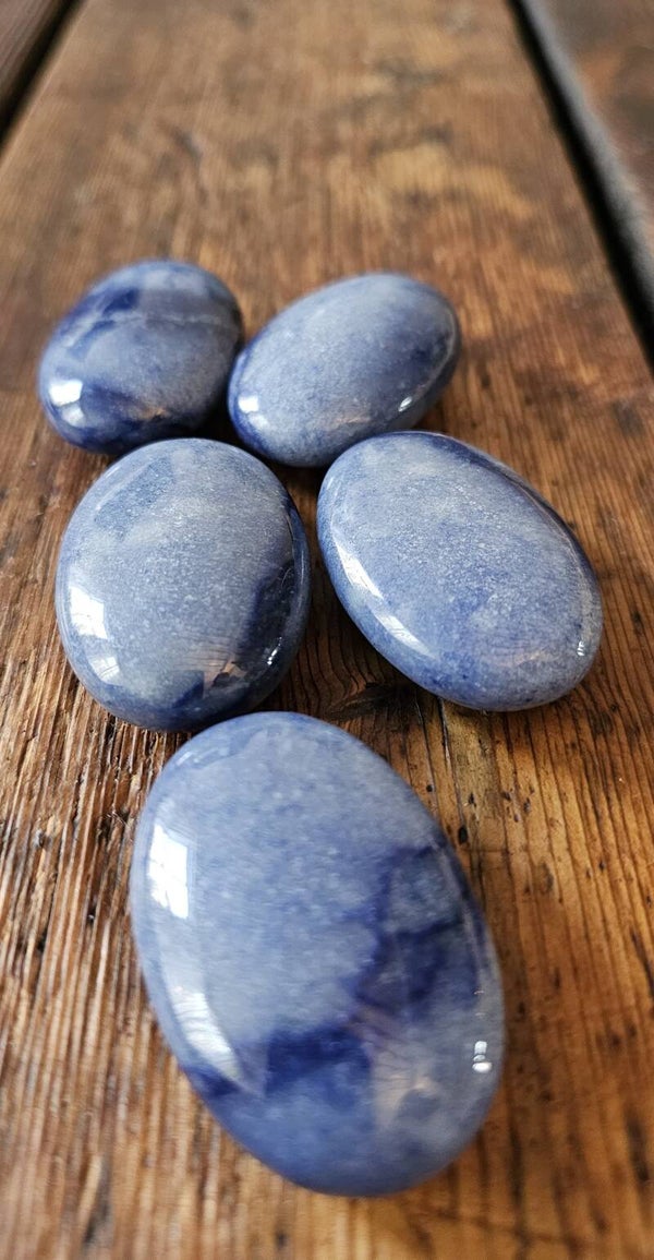 Aventurijn Blauw Handsteen