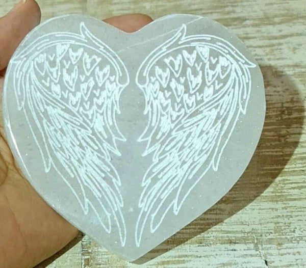Seleniet Hart Engelenvleugels (oplaadplaat)