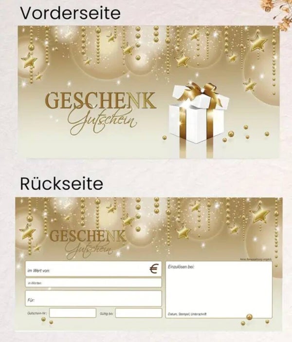 GESCHENK GUTSCHEINE