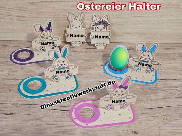 Ostereier Halter mit Namen