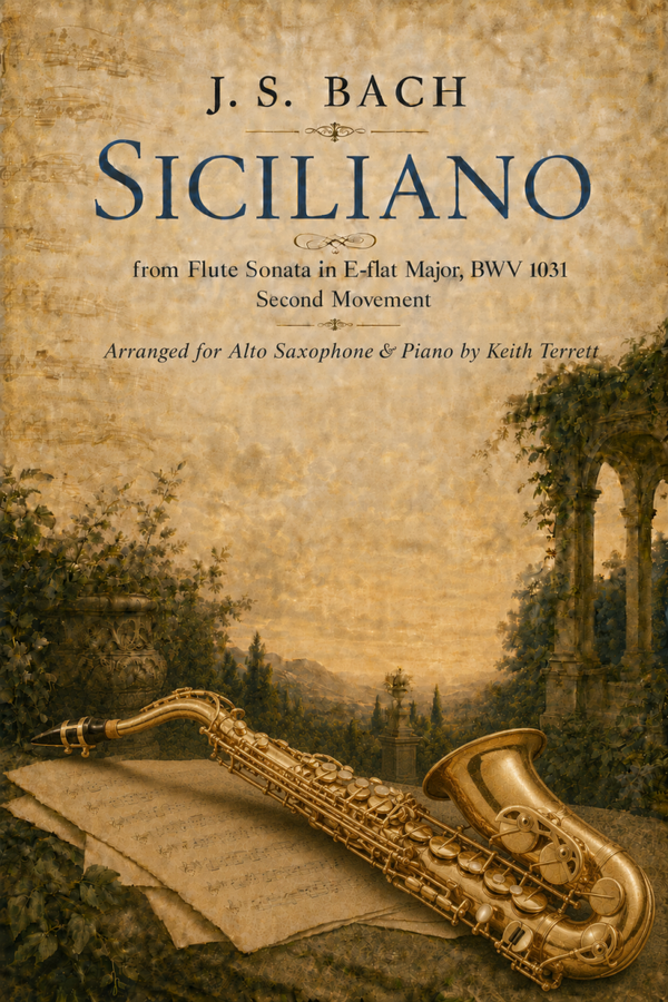 Sicilienne for Eb Alto Saxophone & Piano