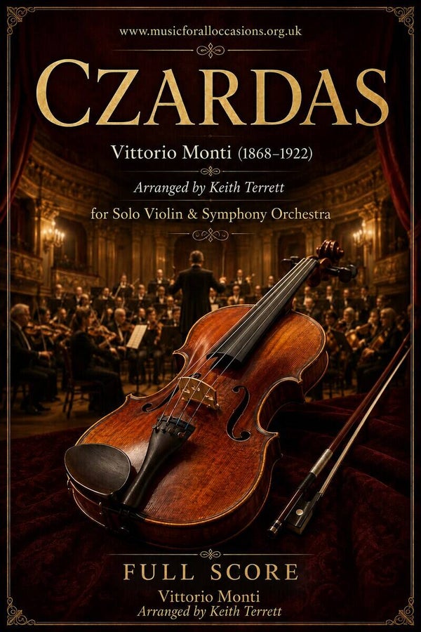 Czardas for Violin & Symphony Orchestra (D min)