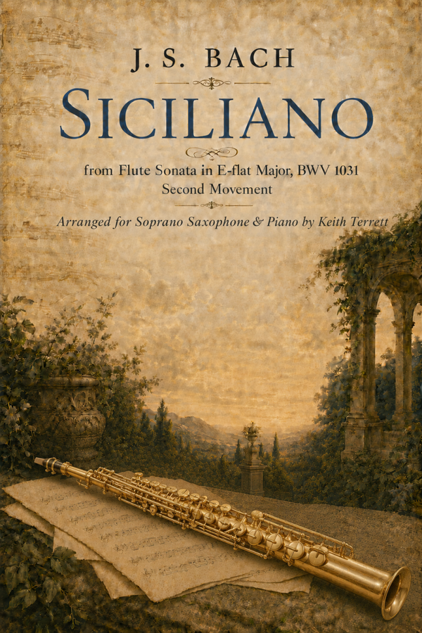 Siciliano – BWV 1031: Second Movement for Soprano /Tenor Saxophone & Piano