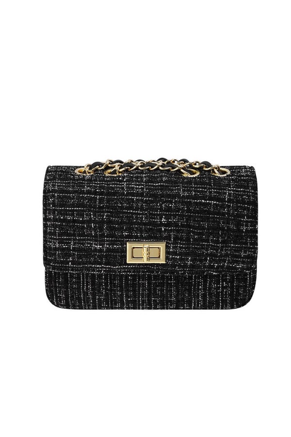 handtas zwart met stiksels