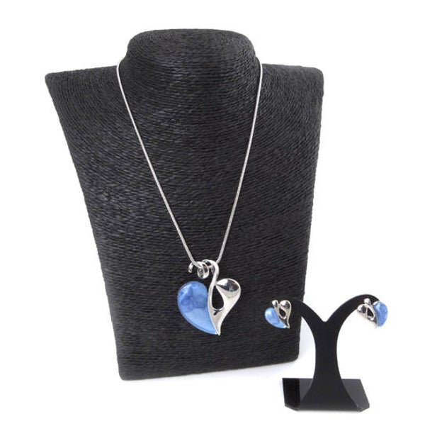 Hartendief ketting blauw