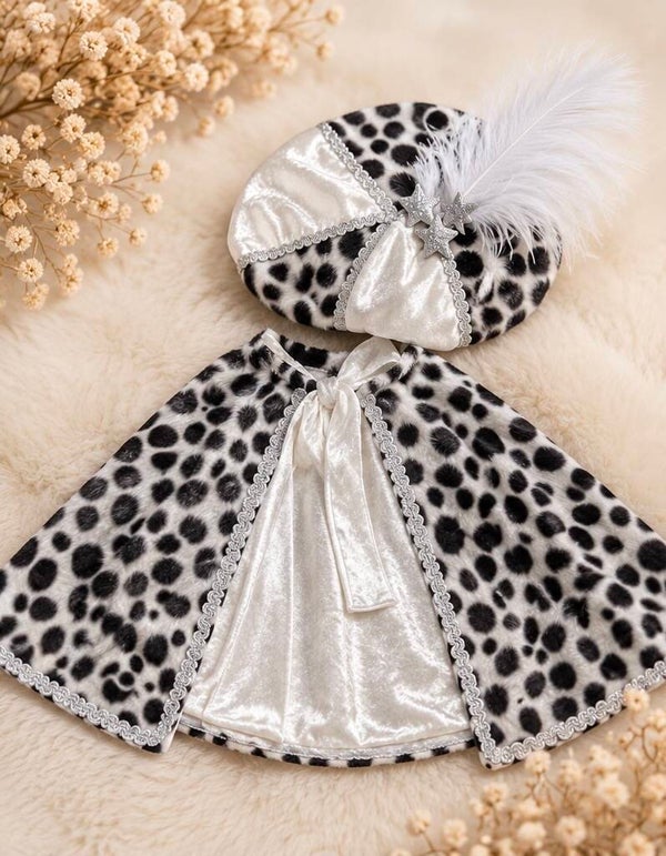 Luxe Pieten-set in dalmatiër & zilver