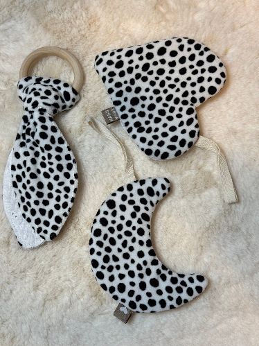 Set 5 | Speenknuffels Zwart/Wit Stipjes