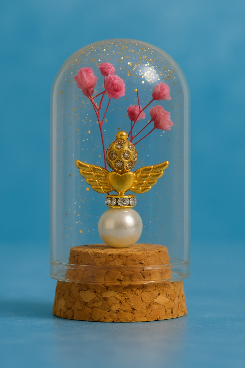 Engel van liefde in een stolpje