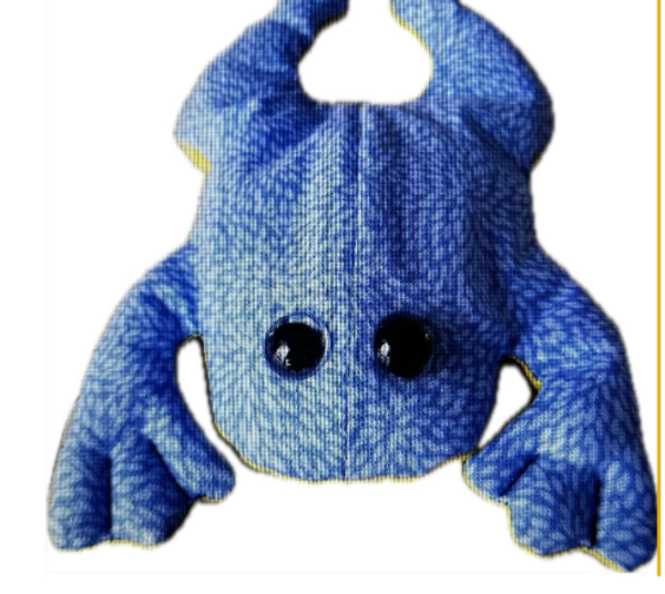 Herinneringsknuffel kikker (liggend)
