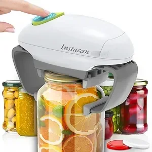 Higher Torque and One Touch Electric Jar Opener Easy Remove